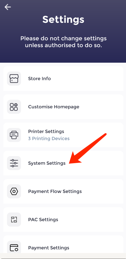 How to enable/disable kitchen check from your handheld device or terminal.