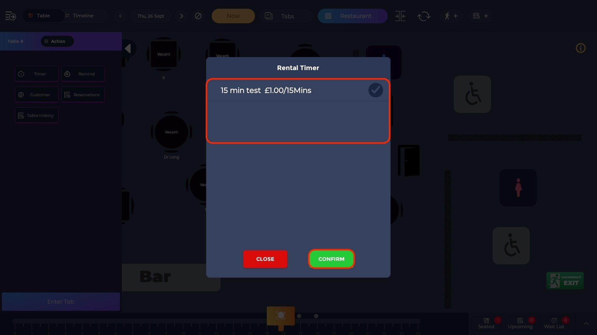 How to Use the Rental Timer Function on The Terminal