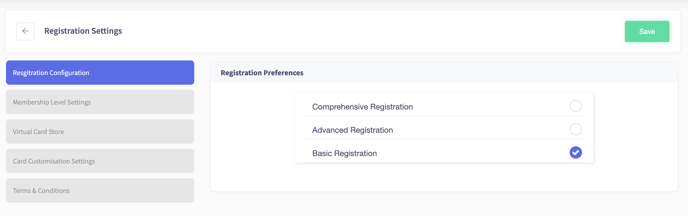 CRM - Membership Registration - Registration Preferences