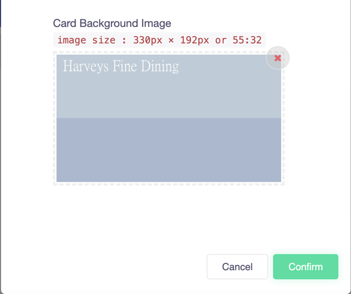 CRM - Registration Settings - Card Customisation Settings 2