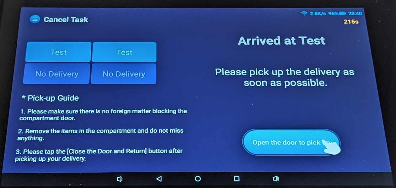 How do I use the Butler Bot W3 to Deliver an item?