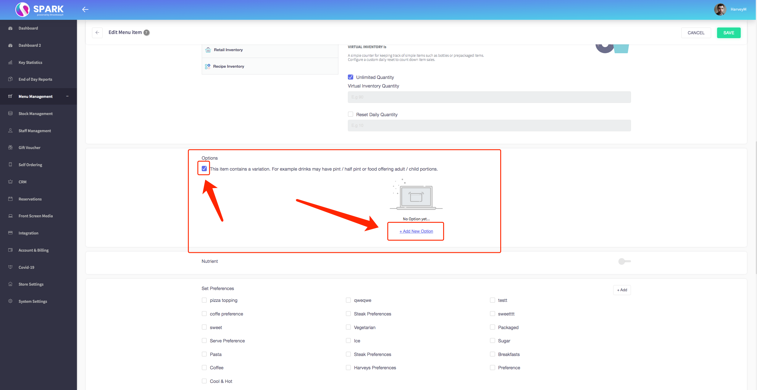Customize Your Menu: Enhance Choices with Options