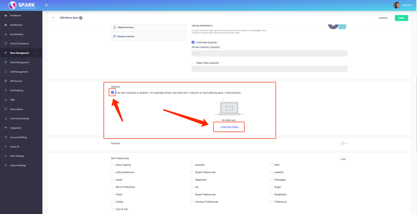 Customize Your Menu: Enhance Choices with Options