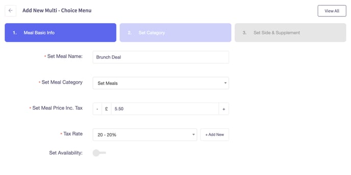 multi-choice menu how to 3